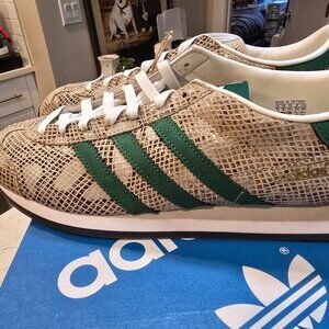 Adidas Country Japan Sneakers Snakeskin Green Casual Shoes JH5083 Mens Sz 9 NEW